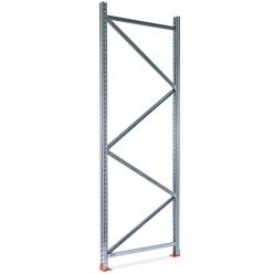 Stige/gavl til pallereol H6000 x D1100 mm (Profiltyp 91). Galvanisert - Pallereoler