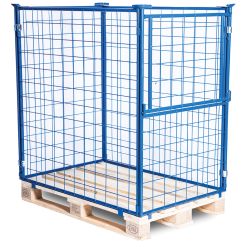 Gitterramme H0800 mm. Blå lakk. Portåpning på kortsiden - Gitterrammer
