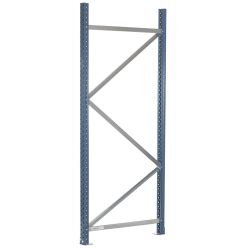 Stige/gavl til pallereol H4000 x D1100 mm (Profiltyp 70). RAL5003 Sapphire blue - Gavler