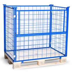 Gitterramme H1000 mm. Blå lakk. Portåpning på langsiden - Gitterrammer