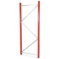 Lagerreol stige H2500 x D0800 mm. RAL3001 Signal red - Gavler