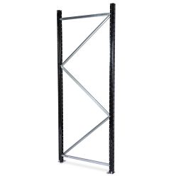 Lagerreol stige H2000 x D1000 mm. RAL 9005 Jet black - Gavler