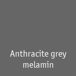 Platehylle - Antrasittgrå melamin. H19 x L1800 x D0800 mm - Hyller