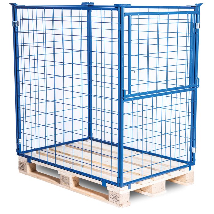 Gitterramme H1200 mm. Blå lakk. Portåpning på kortsiden - 