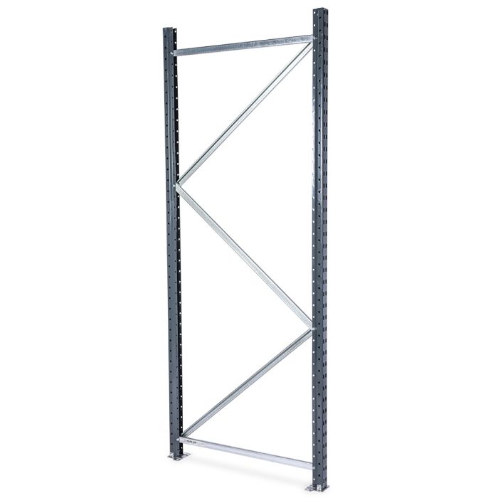 Lagerreol stige H2000 x D0600 mm. RAL7016 Antrasittgrå -